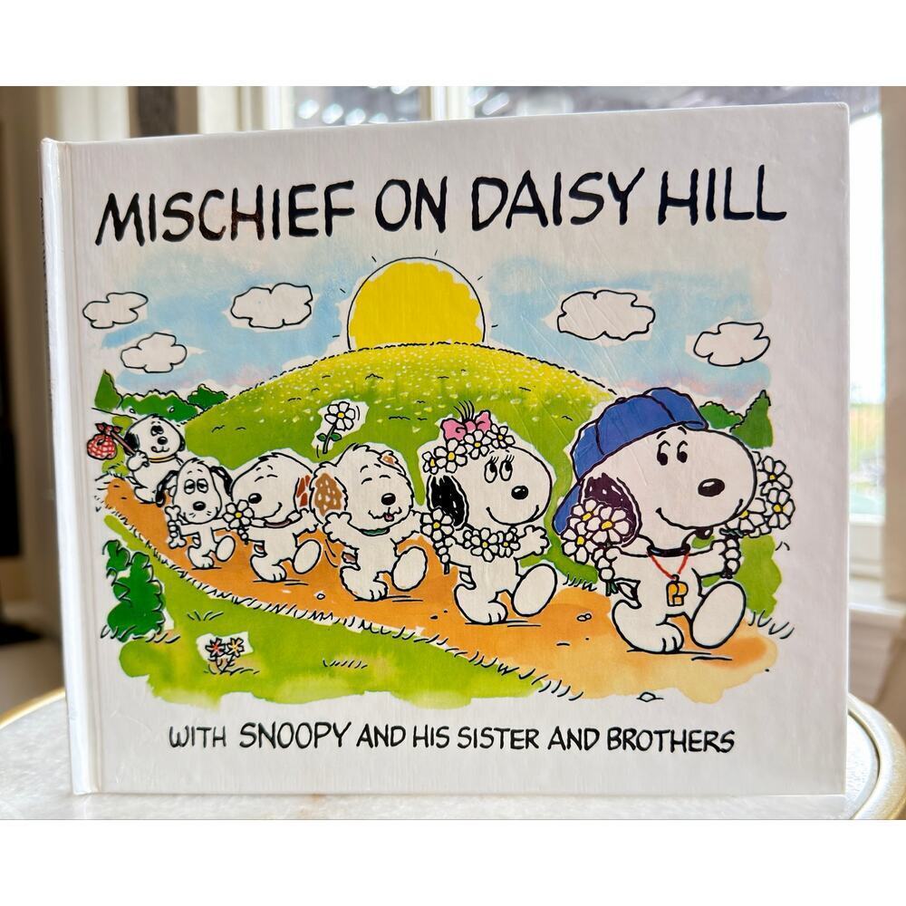 Rare 1993 Snoopy Mischief on Daisy Hill Hardcover Peanuts Daisy Hill Puppies